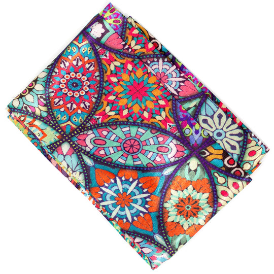 Silk Handbag Scarf Colorful banner