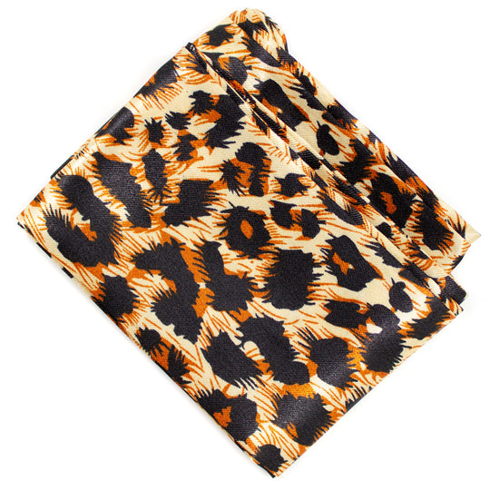 Silk handbag Scarf Leopard banner