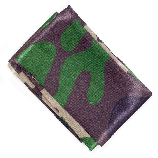 Silk Handbag Scarf Camoflauge banner